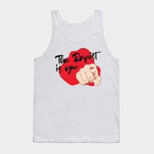 The rapist is you in Frensh feminist protest Chile Tank Top